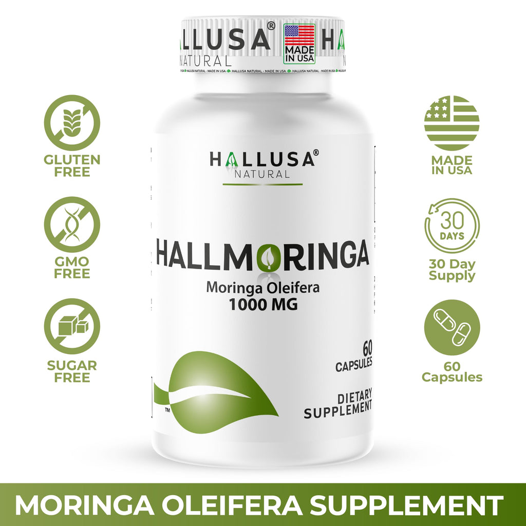 Moringa Oleifera Leaf 1000mg 60 Capsules E531787