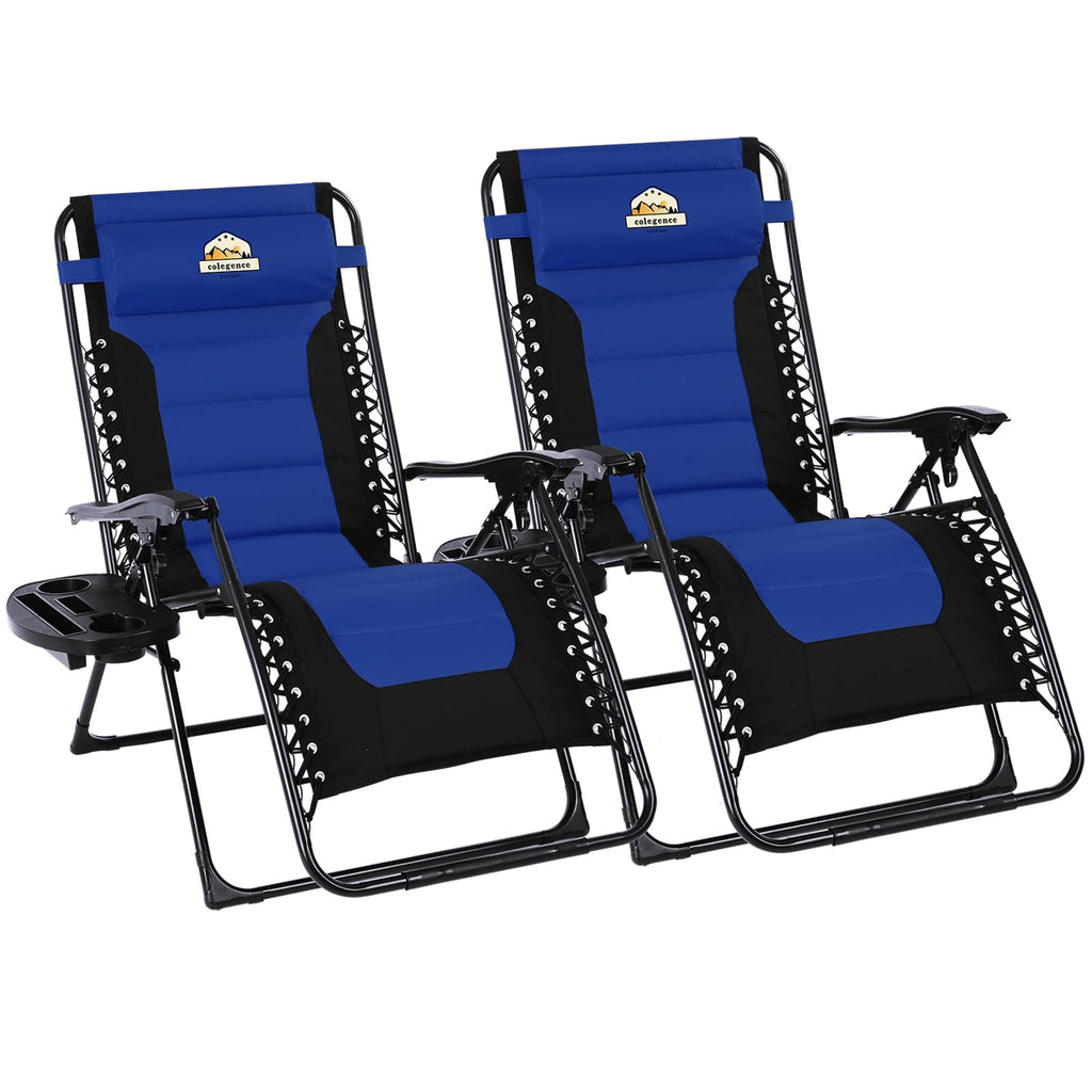 Oversized Zero Gravity Chairs Set of 2 Z4603
