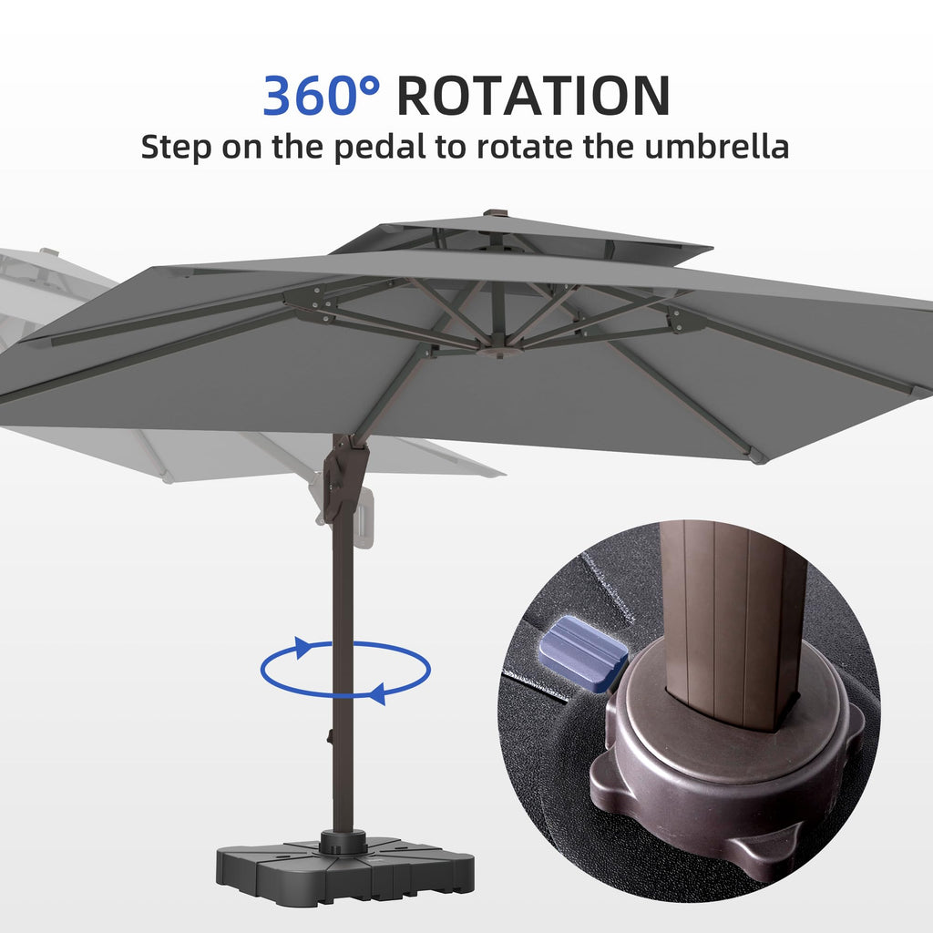 Cantilever Outdoor Patio Umbrella with Base B56112