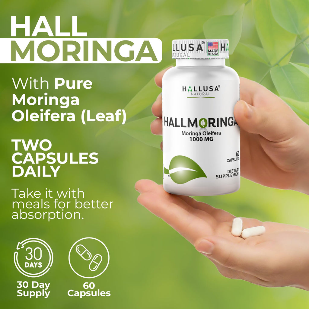Moringa Oleifera Leaf 1000mg 60 Capsules E531787