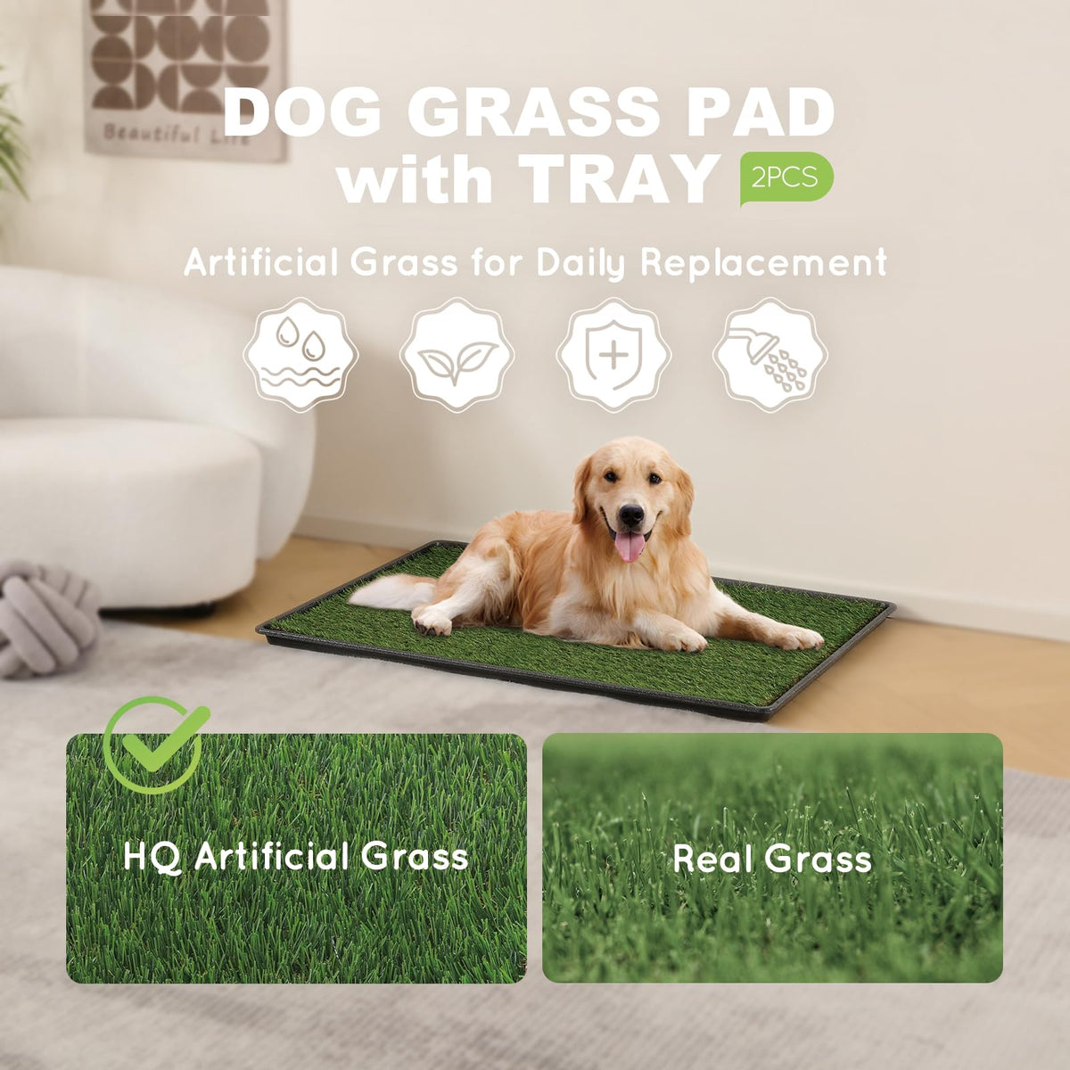Dog Grass Pad with Tray A905316