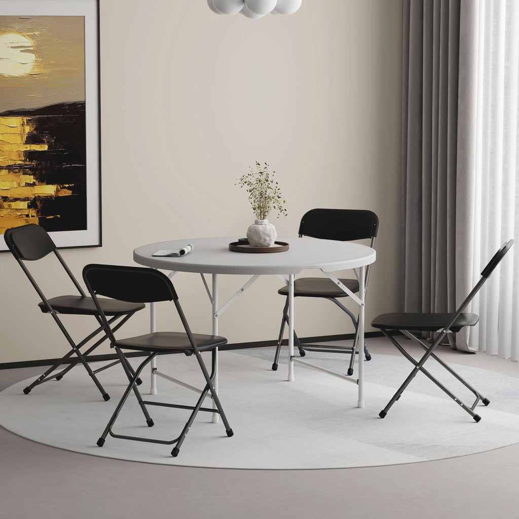 Portable Heavy Duty Folding Chairs 10 Pack Black K58553