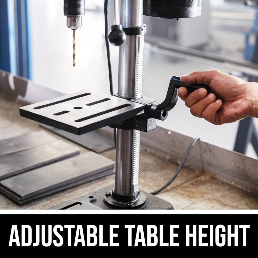 10 In. 5-Speed Benchtop Drill Press with Work Light E641468