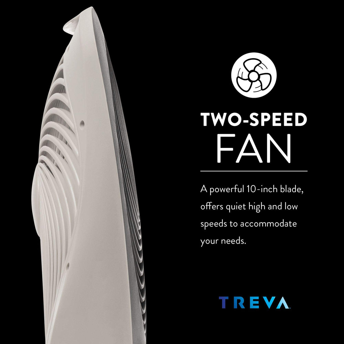 10-Inch Portable Battery Fan with 2 Cooling Speeds E231