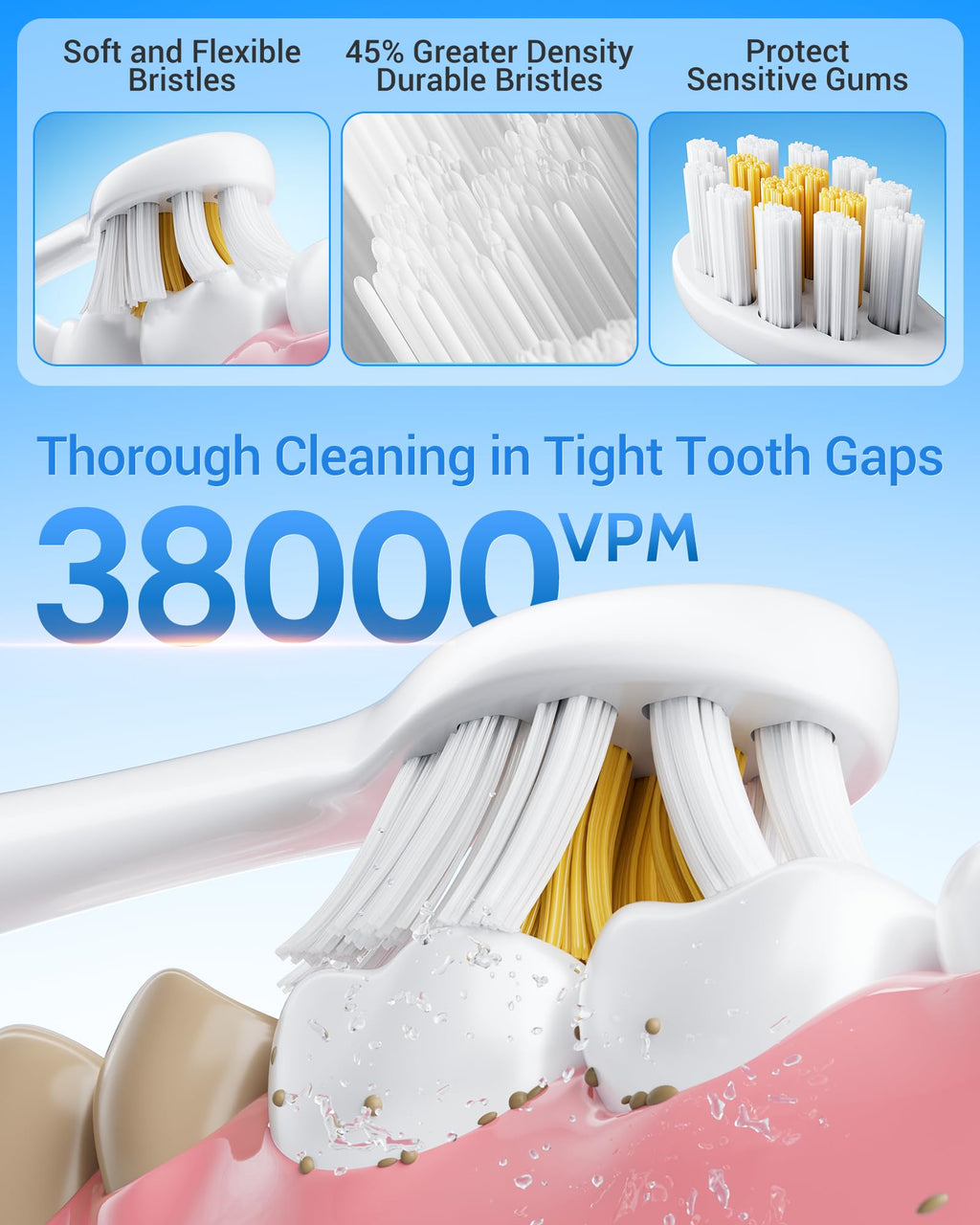 2 Pack Electric Toothbrush with 12 Replacement Heads L7269