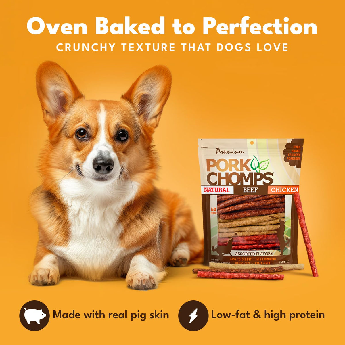 Dog Chews 5 in Munchy Sticks 50 Count K871