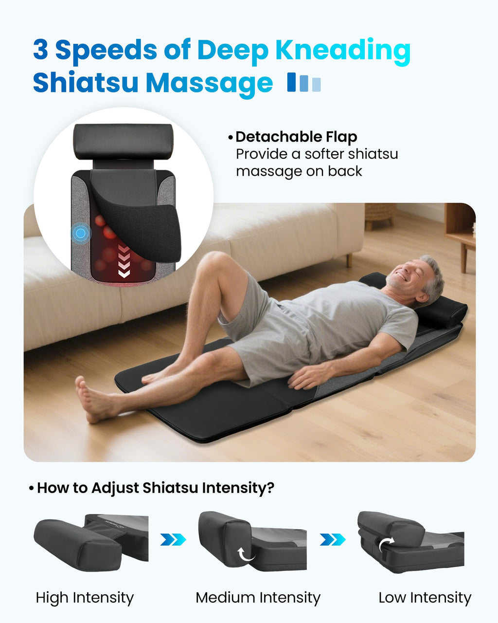 Graphene Heating Full Body Massage Mat with Heat L112