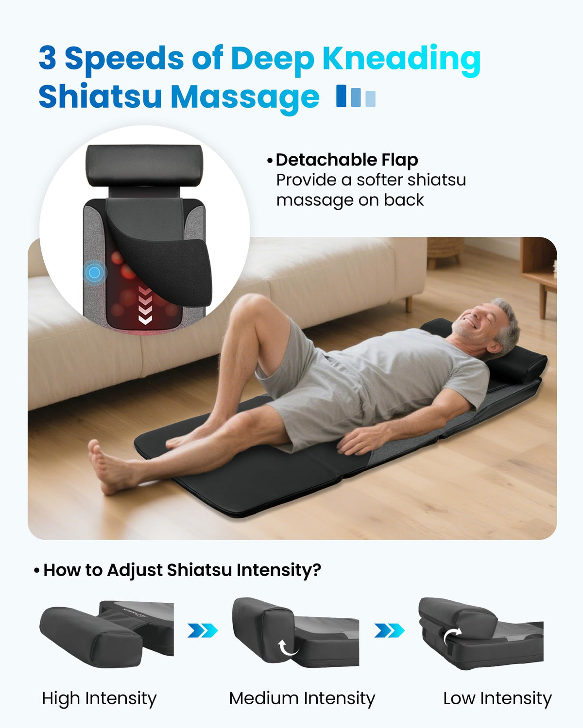 Graphene Heating Full Body Massage Mat with Heat L112