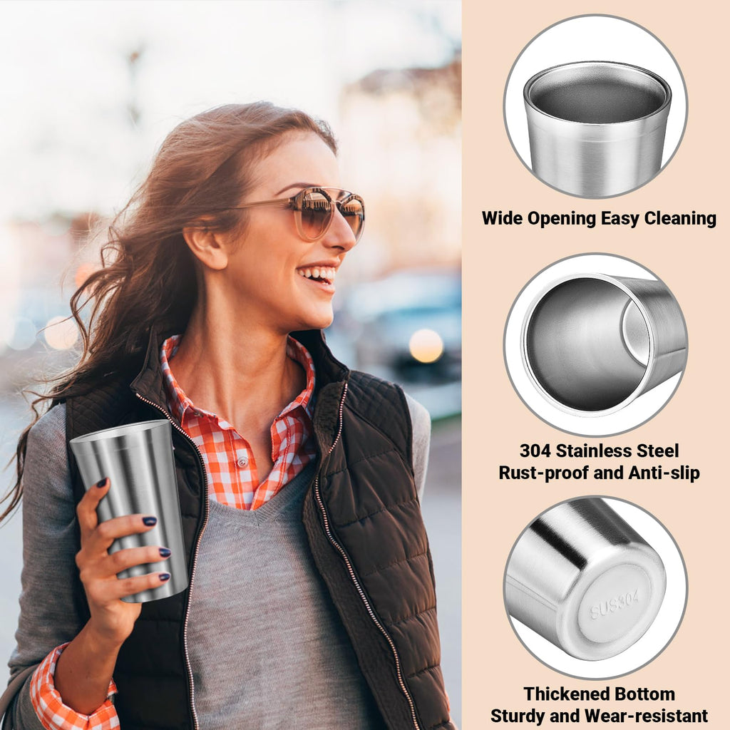 16 oz Stainless Steel Insulated Tumbler 8 Pack Y985