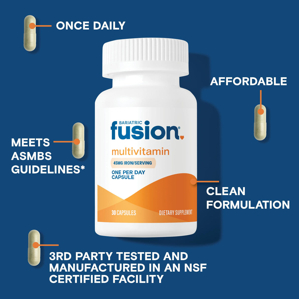 Multivitamin with Iron 30 Count W9746