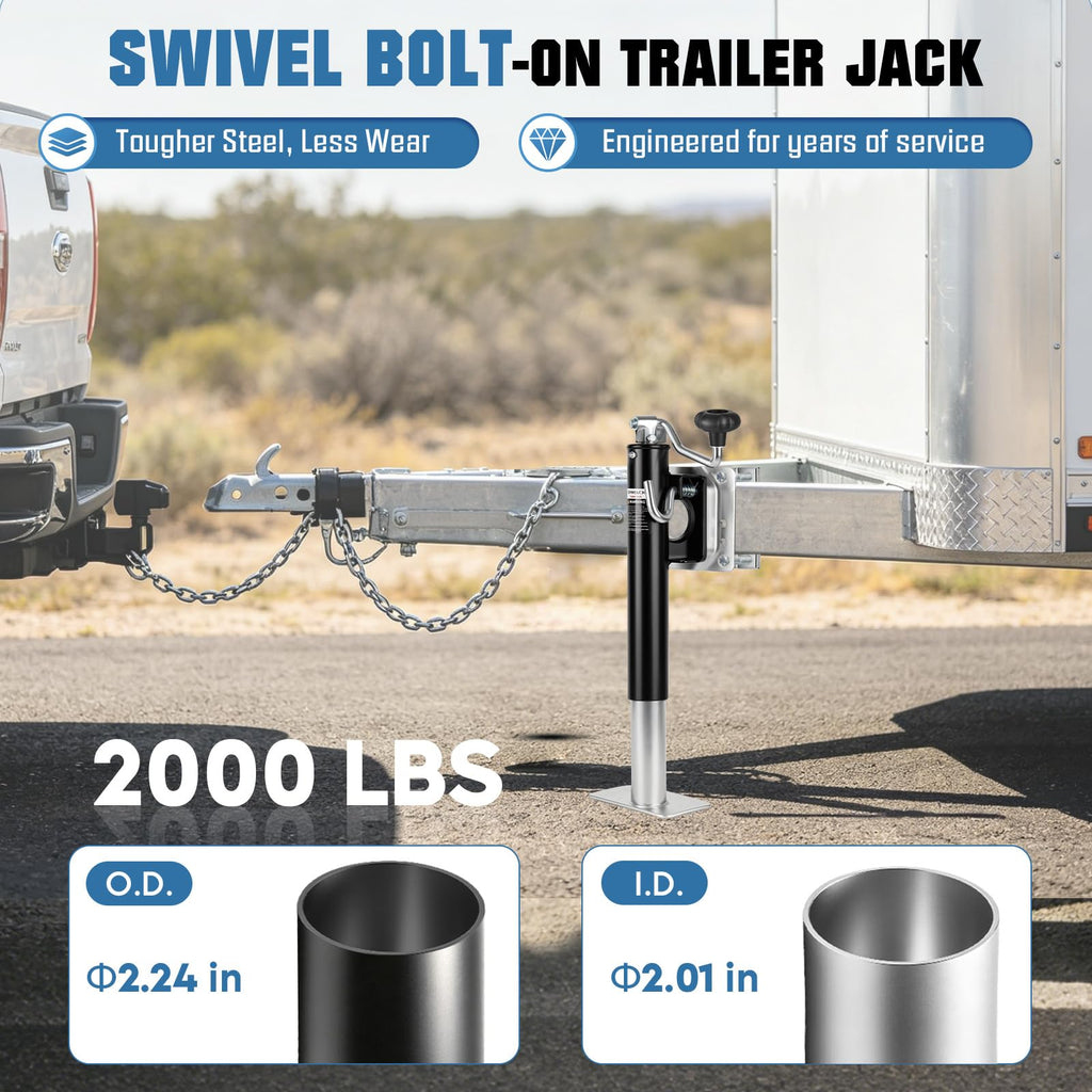 2000lb Swivel Trailer Jack with Handle A793182