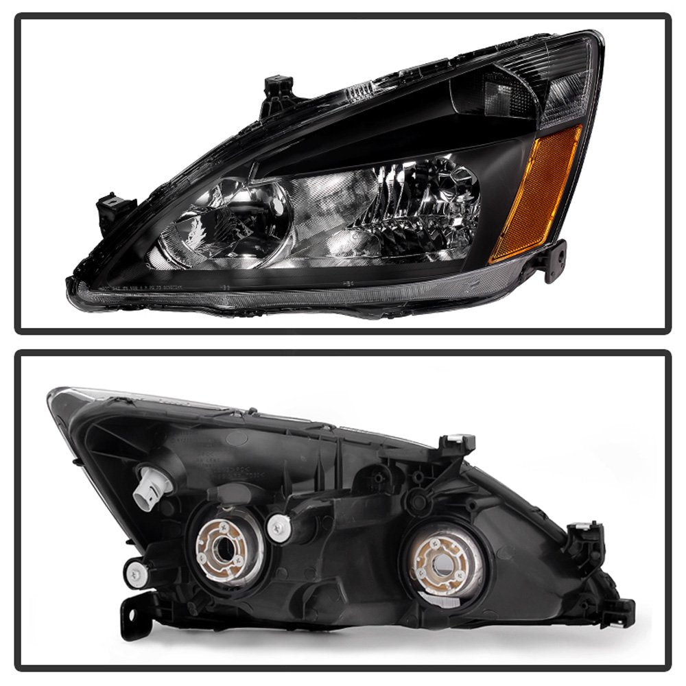 Black Crystal Headlights Driver + Passenger Side T579347