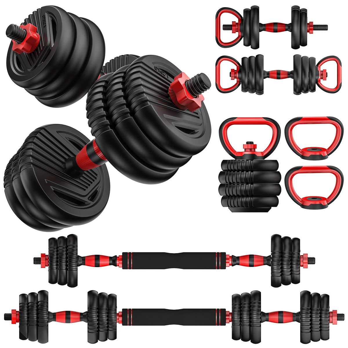 Adjustable Dumbbell Set 4 in 1 Free Weights U42104