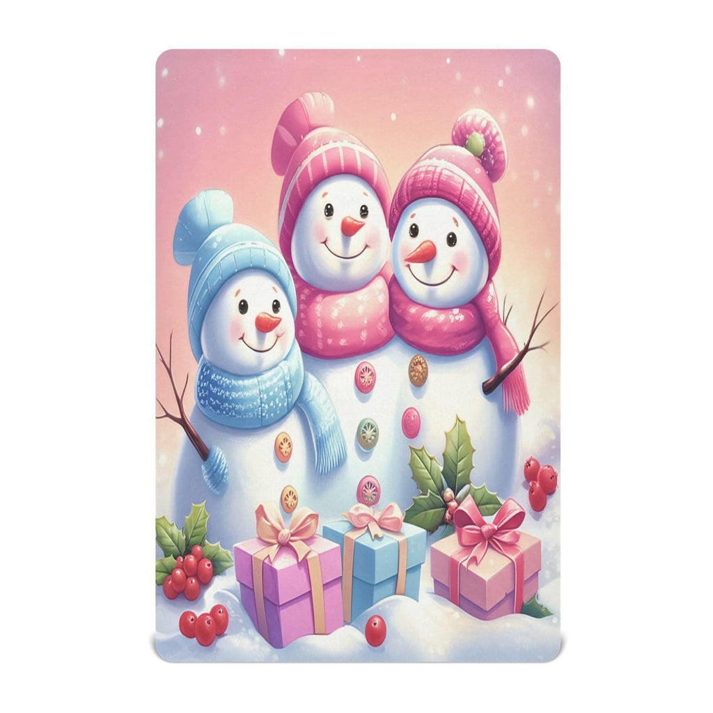 Christmas Snowmen Crib Sheet 52" x 28" O485744