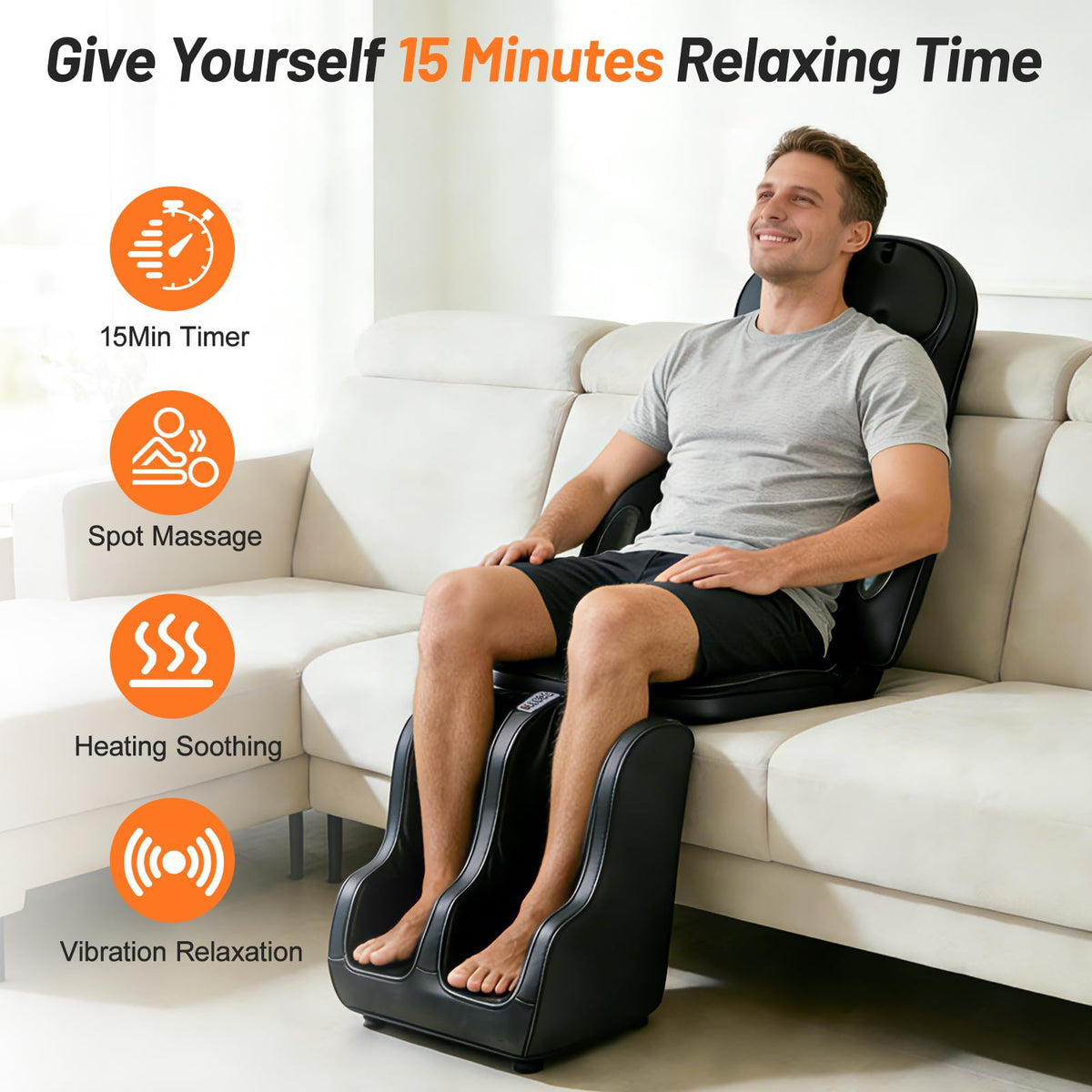 Full Body Massage Chair Pad with Neck Back Foot Shiatsu F288913