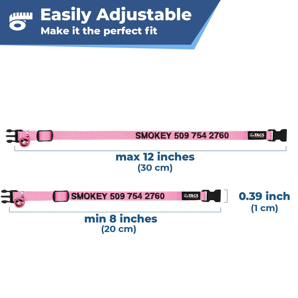 Personalized Cat Collars with Breakaway Safety Release Buckle M874962