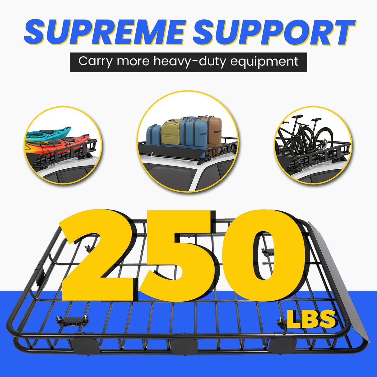 Adjustable Roof Rack Cargo Carrier S55393