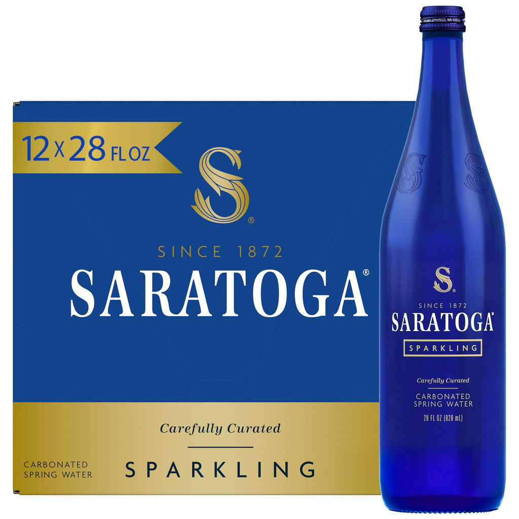 Sparkling Water 12-Pack 28 Fl Oz Glass Bottles M83799