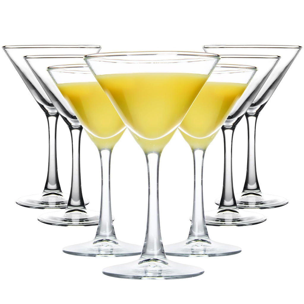 Clear Cocktail Glasses Set of 7, 6 Ounce H6414