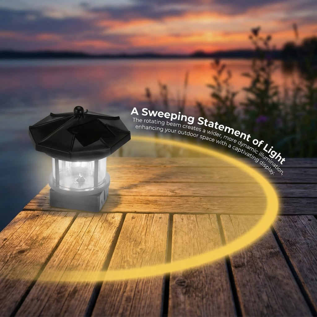 Solar LED Lighthouse Waterproof Garden Lights U25659