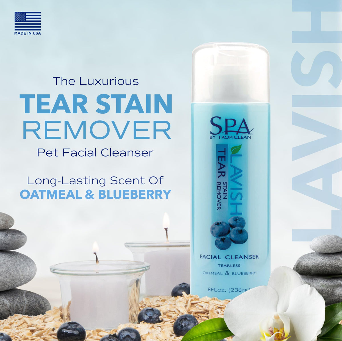 Blueberry Tear Stain Remover Dog Shampoo 8oz P797