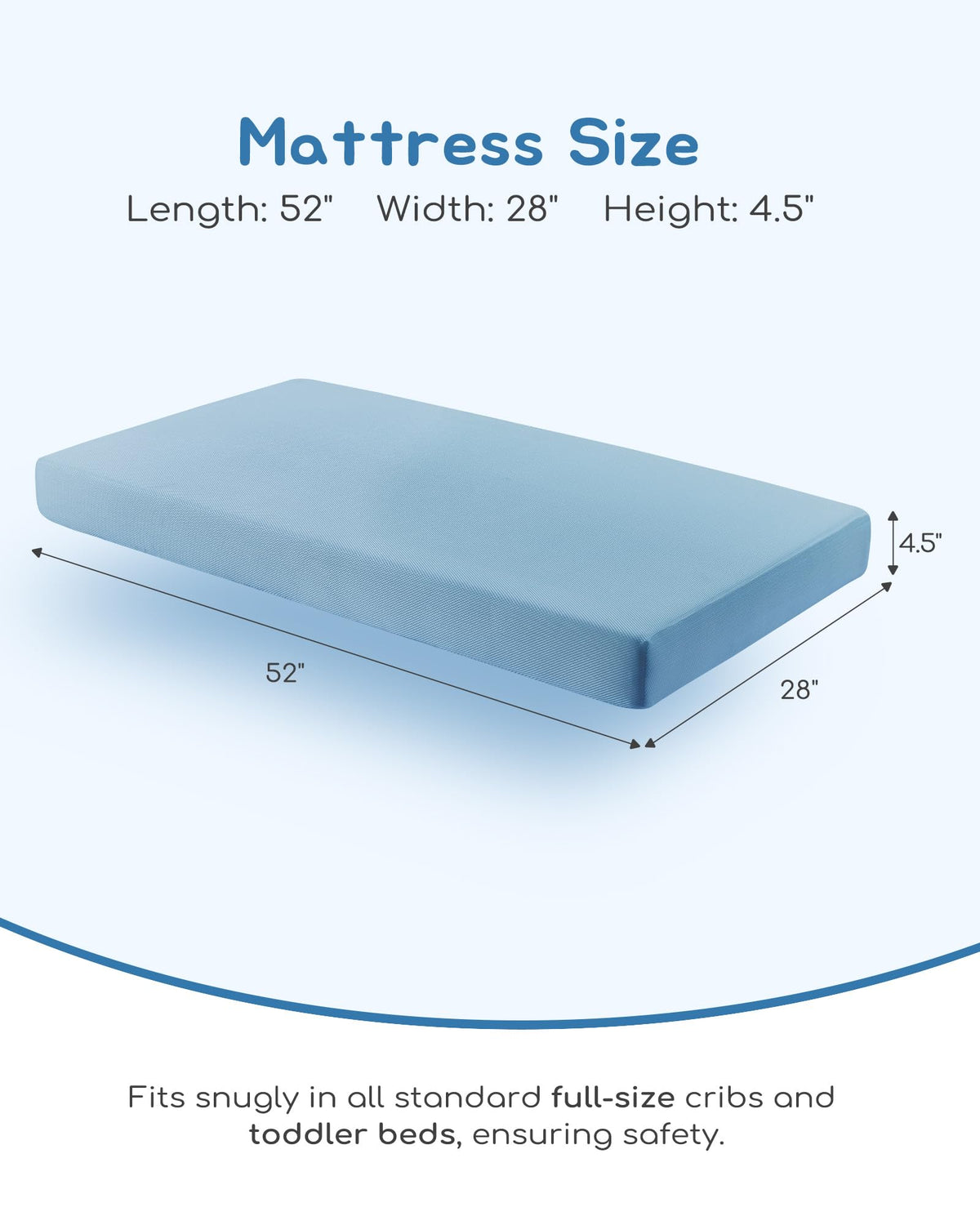 Breathable Waterproof Crib Mattress L78360