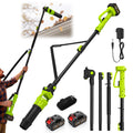 Cordless Leaf Blower with 2 Batteries 21V, 580CFM/180MPH R712