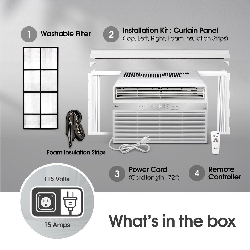 8000 BTU White Window Air Conditioner U547896