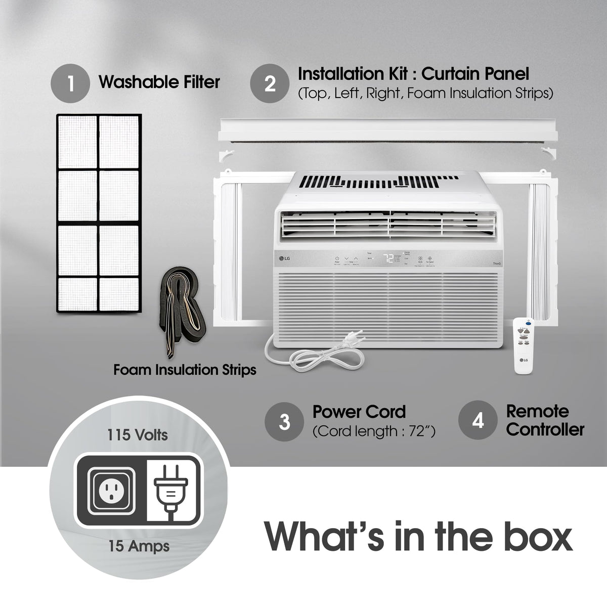 8000 BTU White Window Air Conditioner U547896