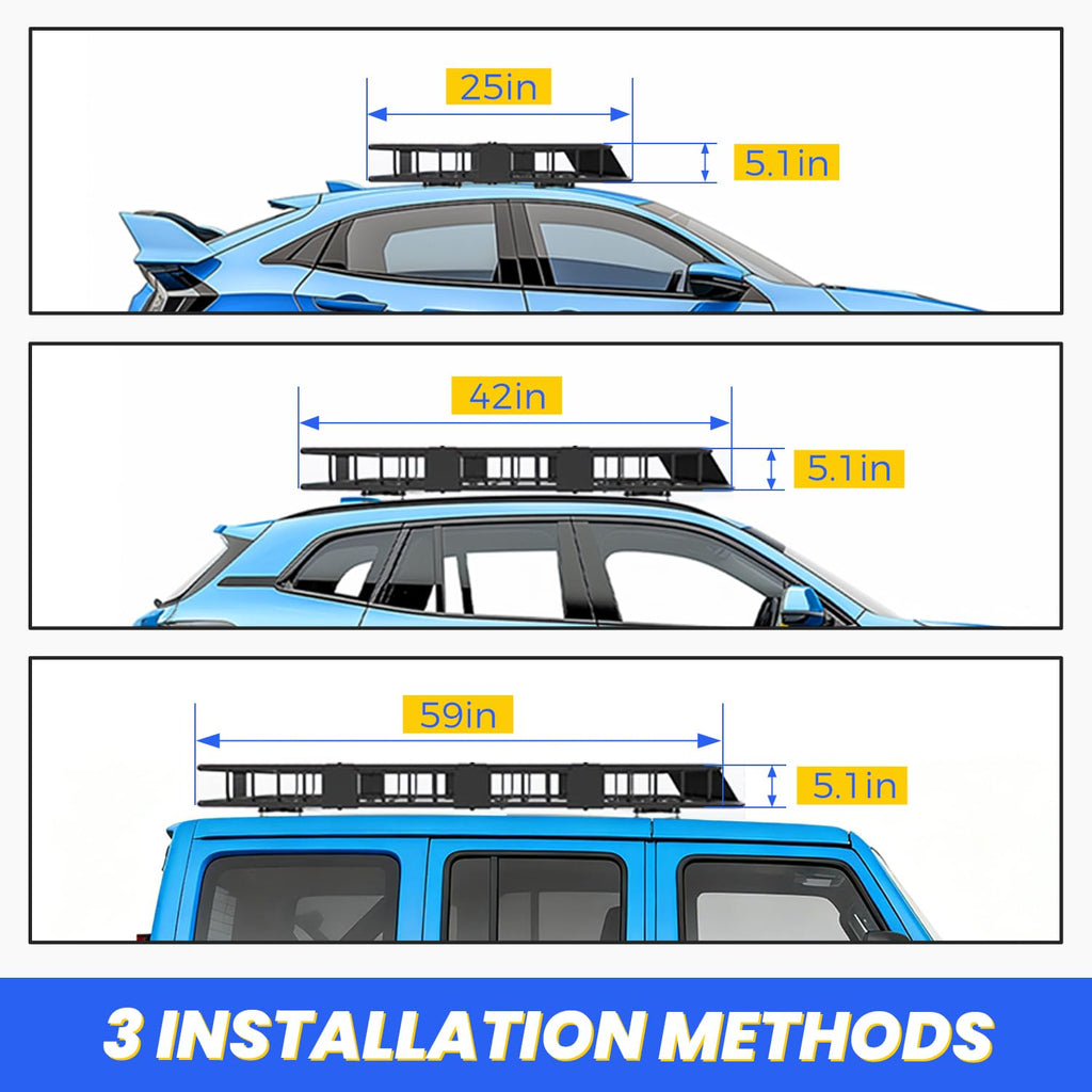 Adjustable Roof Rack Cargo Carrier S55393