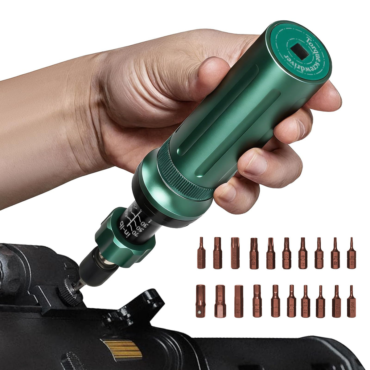 10-70 in-lb 1/4" Drive 24 PCS Torque Screwdriver Set E1380