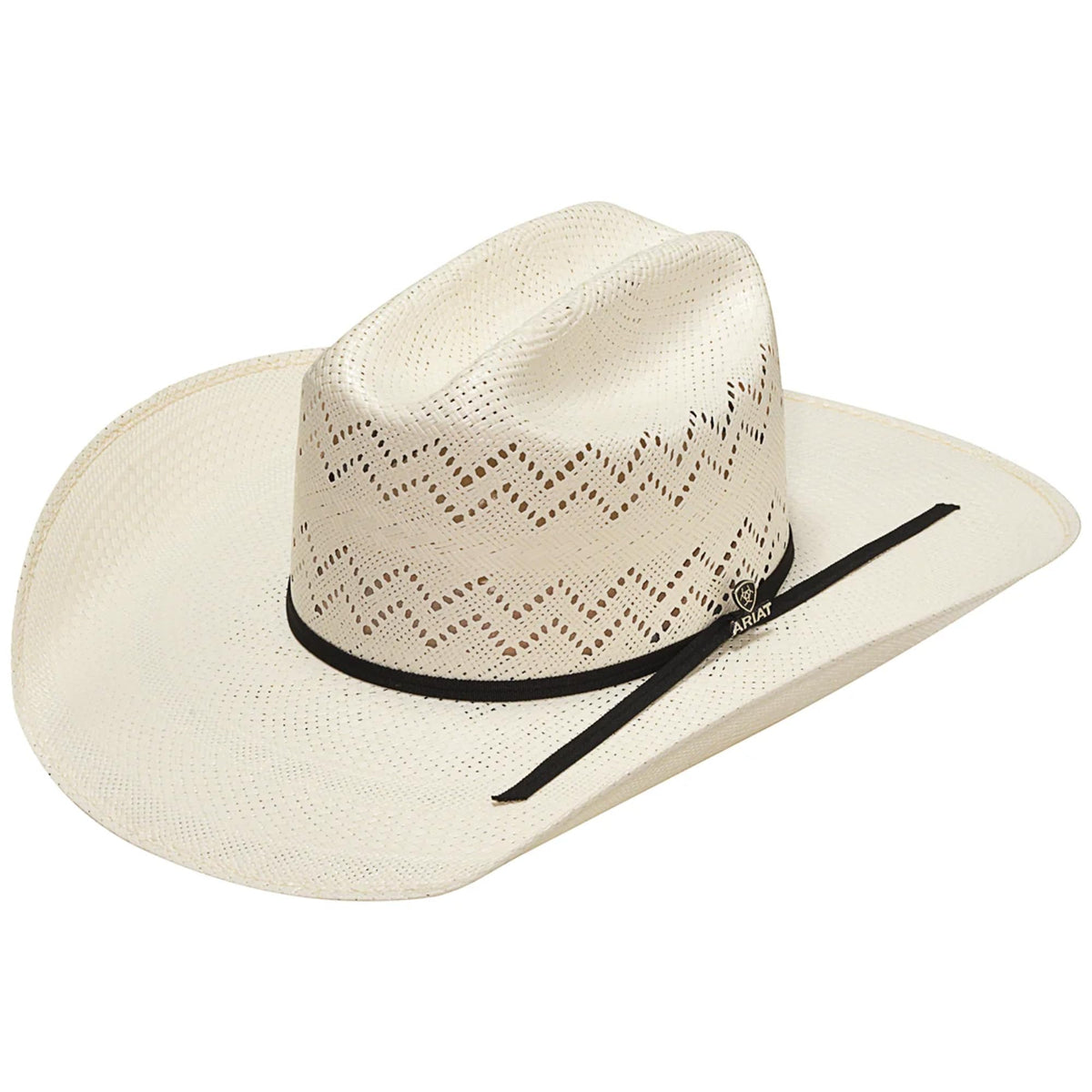 Ivory Shantung Western Hat L238