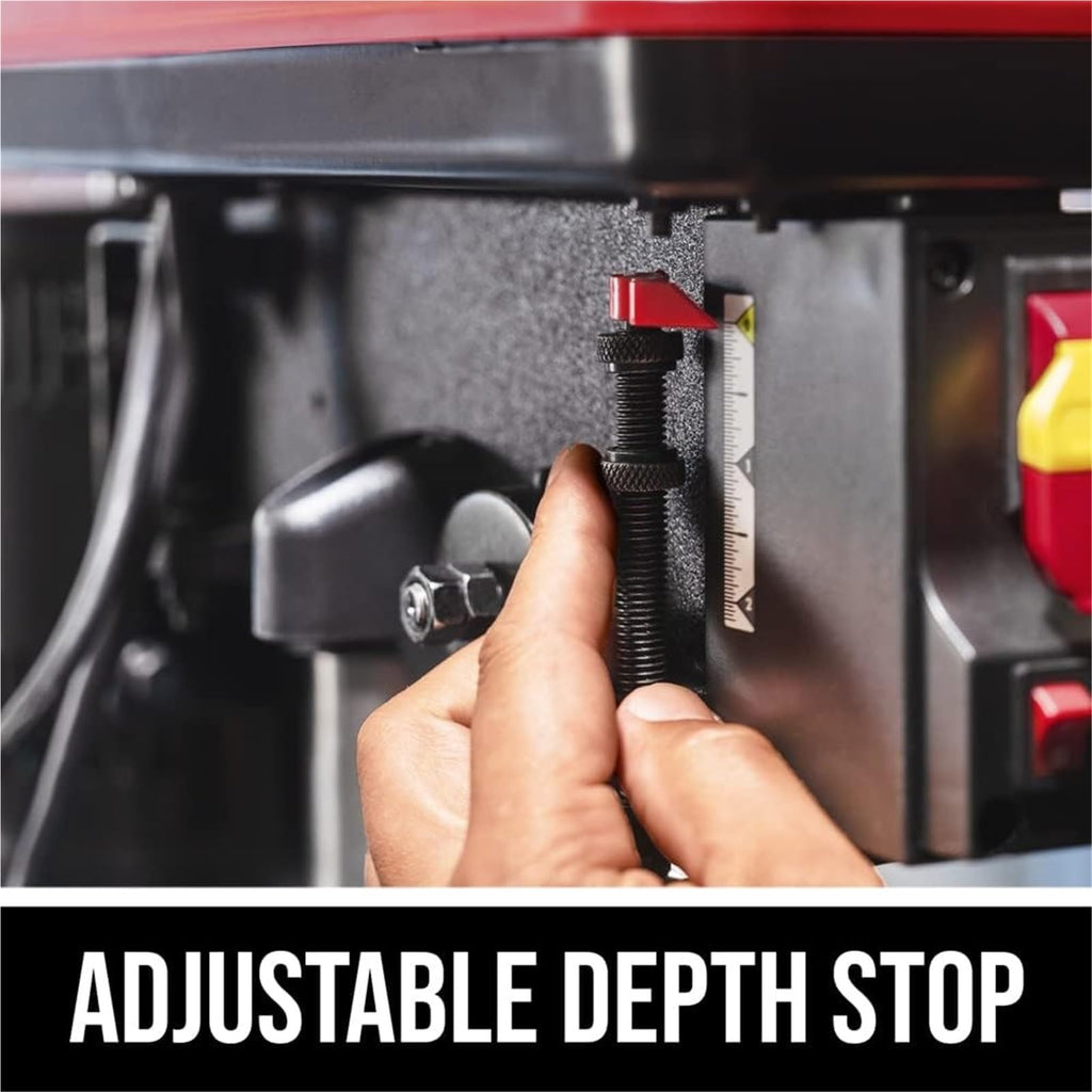 10 In. 5-Speed Benchtop Drill Press with Work Light E641468