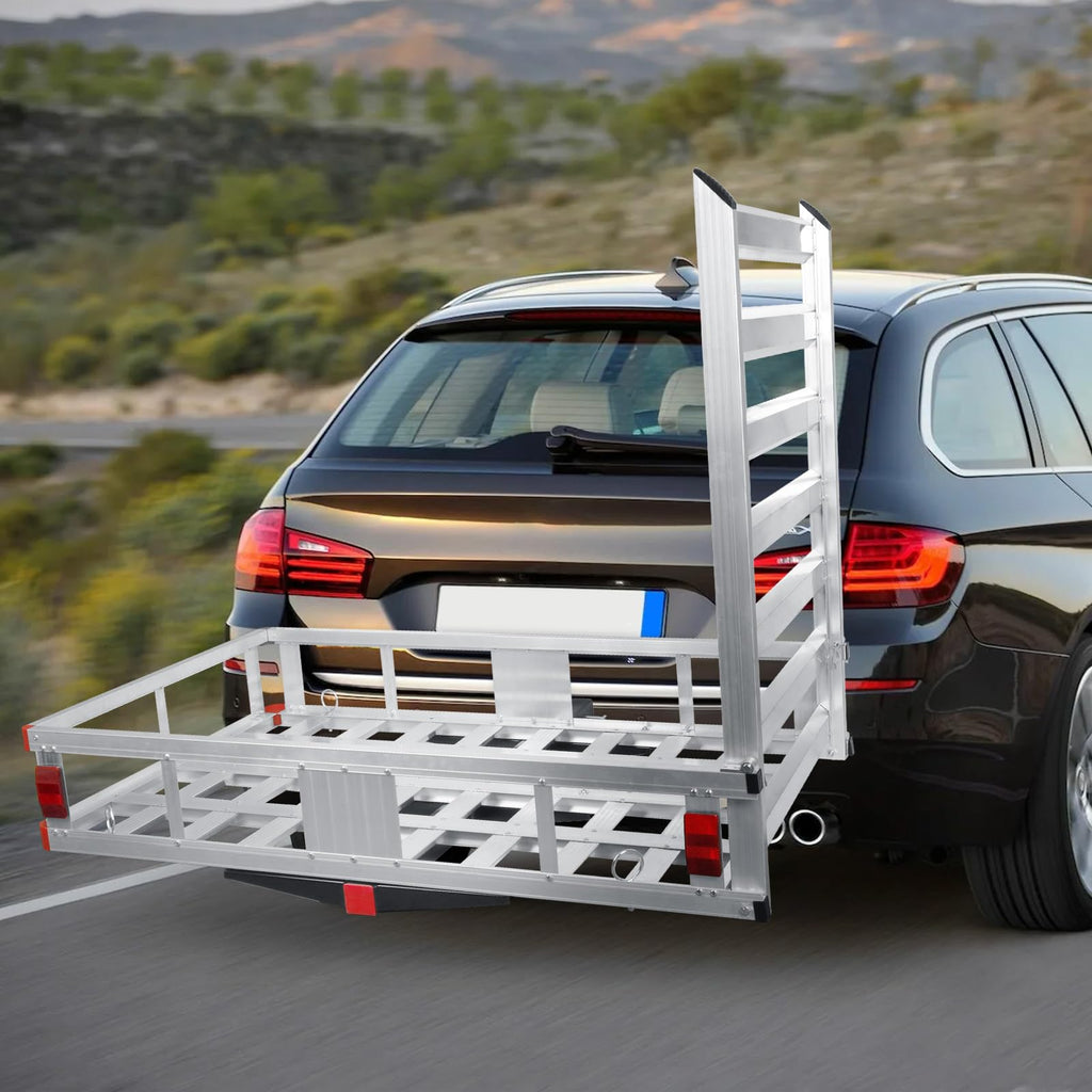 Aluminum Hitch Cargo Carrier with Ramp P71274