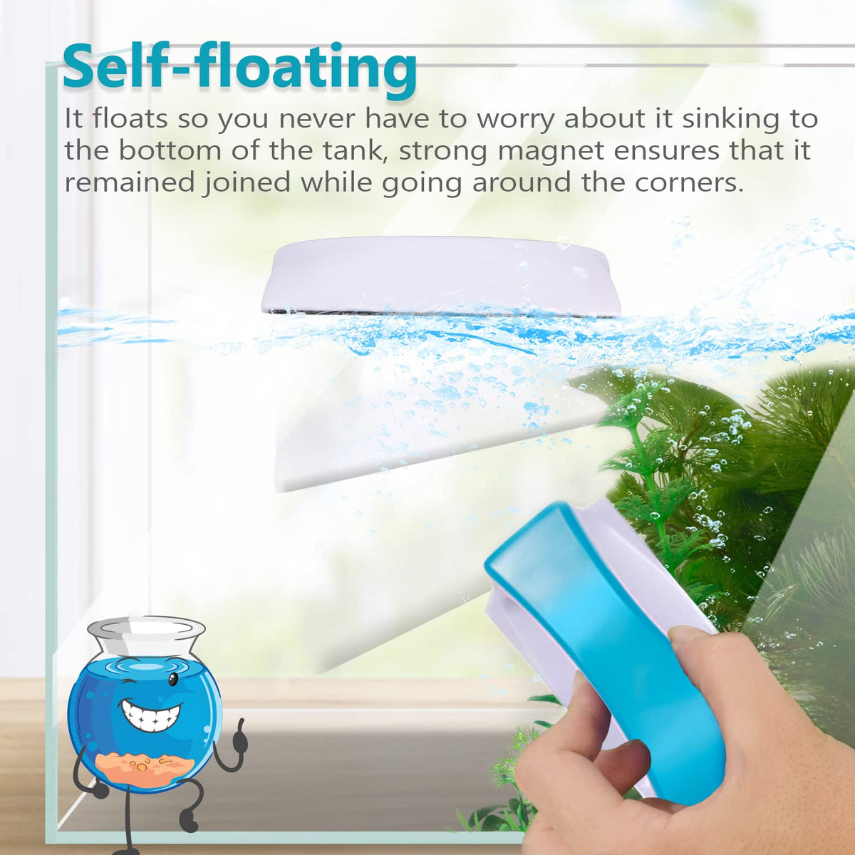 Magnetic Aquarium Glass Cleaner Scrubber M60158