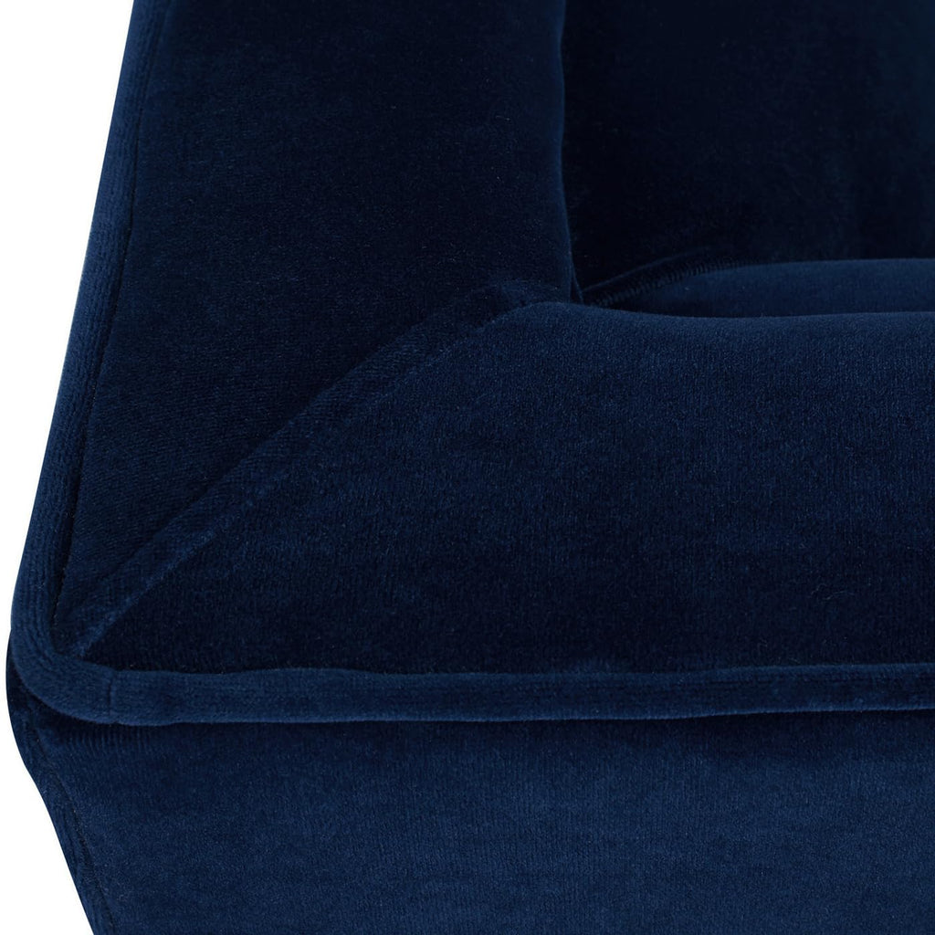 Navy Blue Velvet Tufted Sofa Z9932