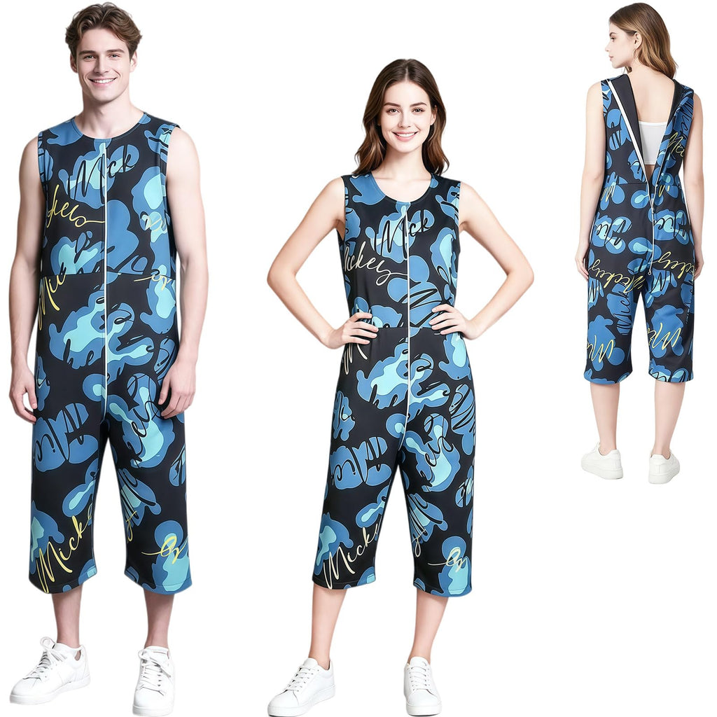 Blue Anti-Tampering Zipper Jumpsuit J35577