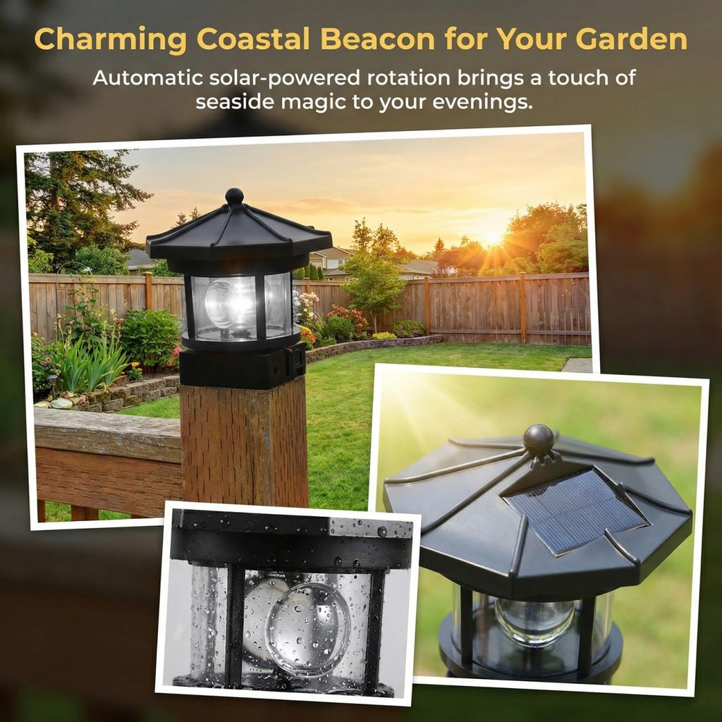 Solar LED Lighthouse Waterproof Garden Lights U25659