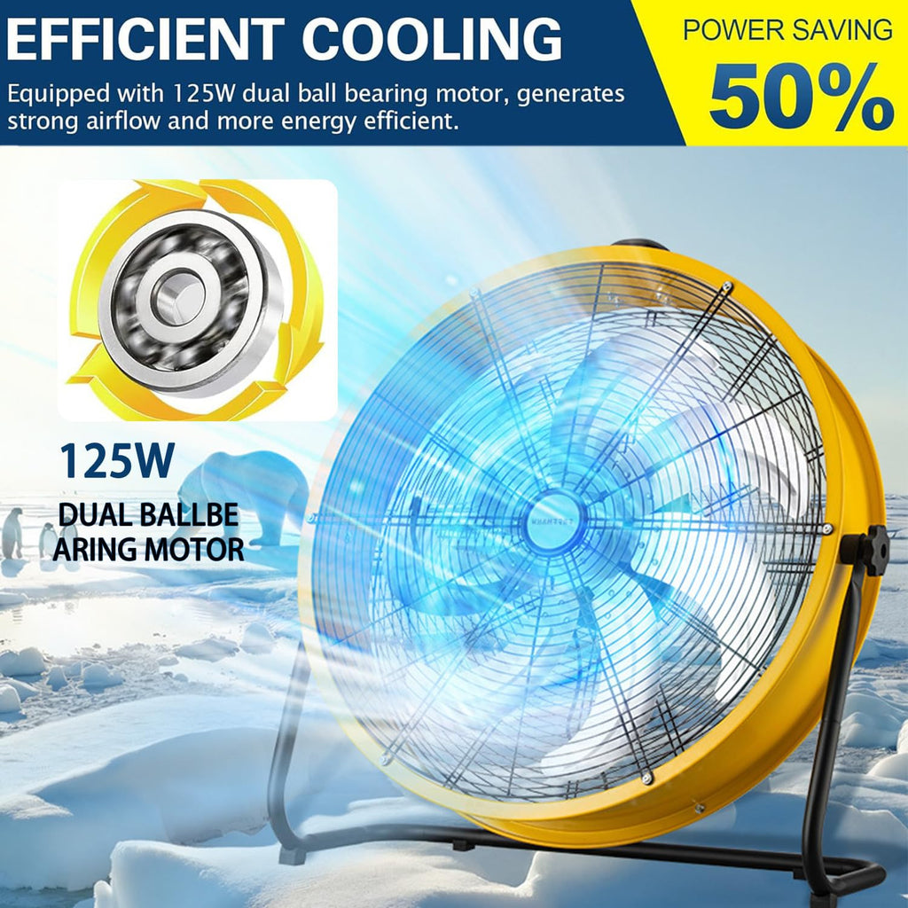 20 Inch 3 Speed Heavy Duty Metal Drum Fan Z69941
