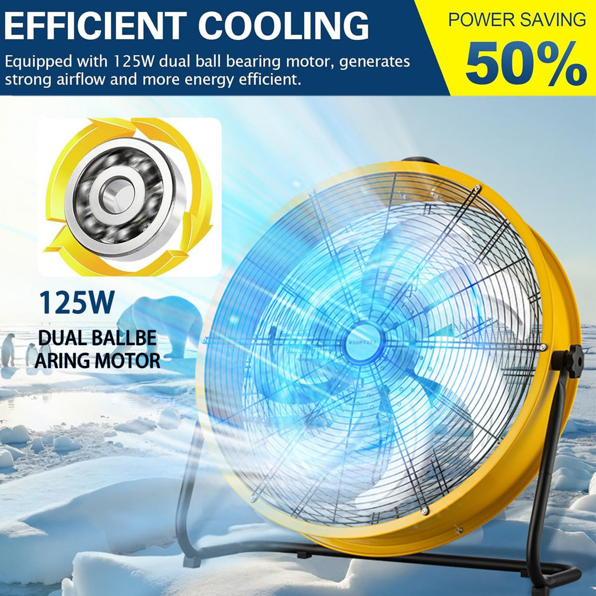 20 Inch 3 Speed Heavy Duty Metal Drum Fan Z69941