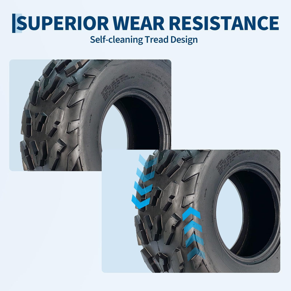 20x7-8 4 Ply Tubeless ATV UTV Tires Set of 2 G235