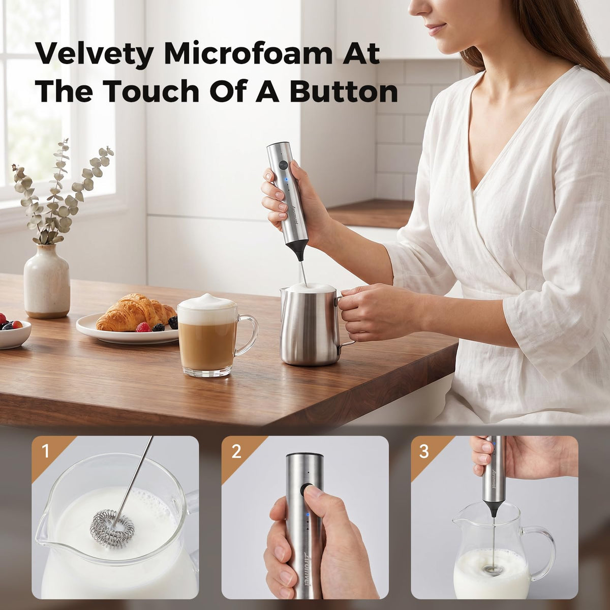Rechargeable Handheld Milk Frother G20539