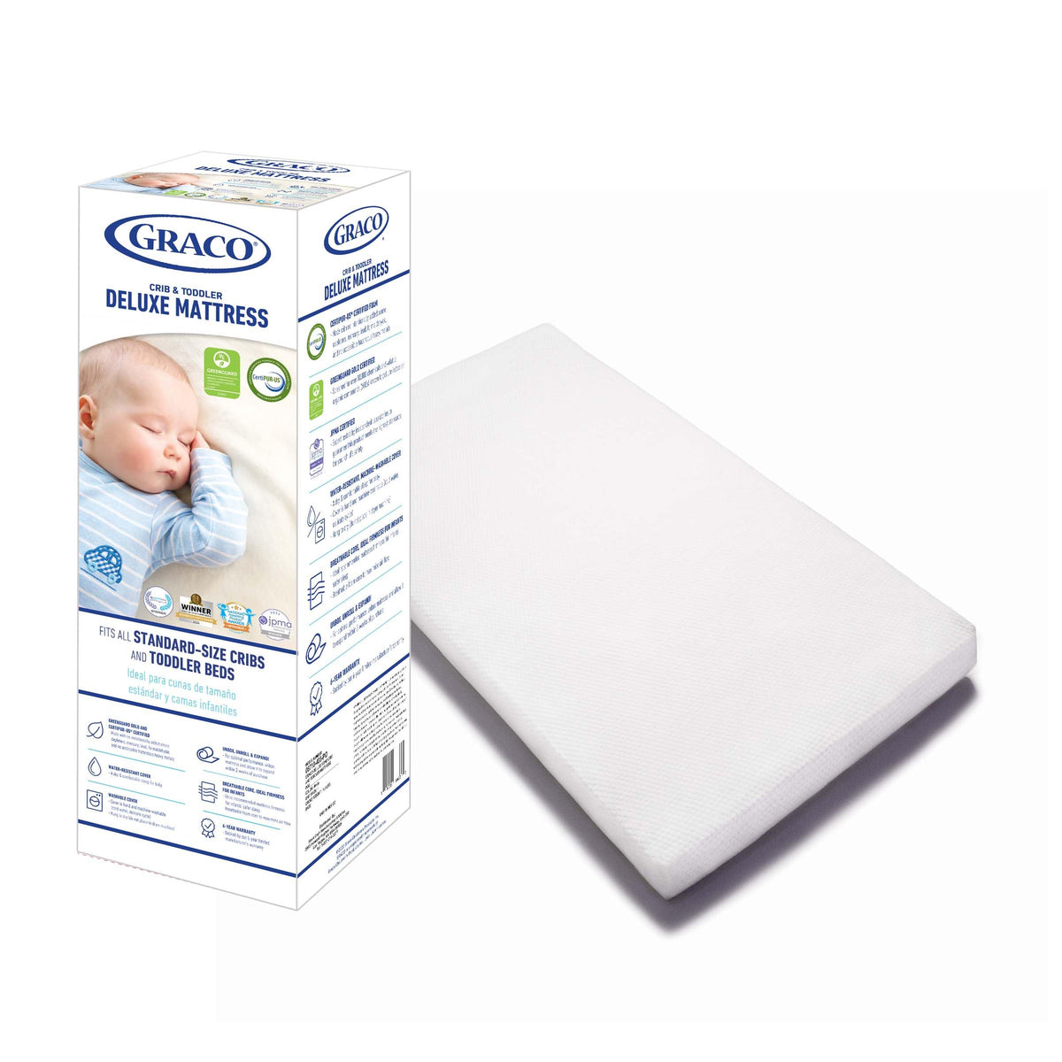 Black Crib and Mattress U402