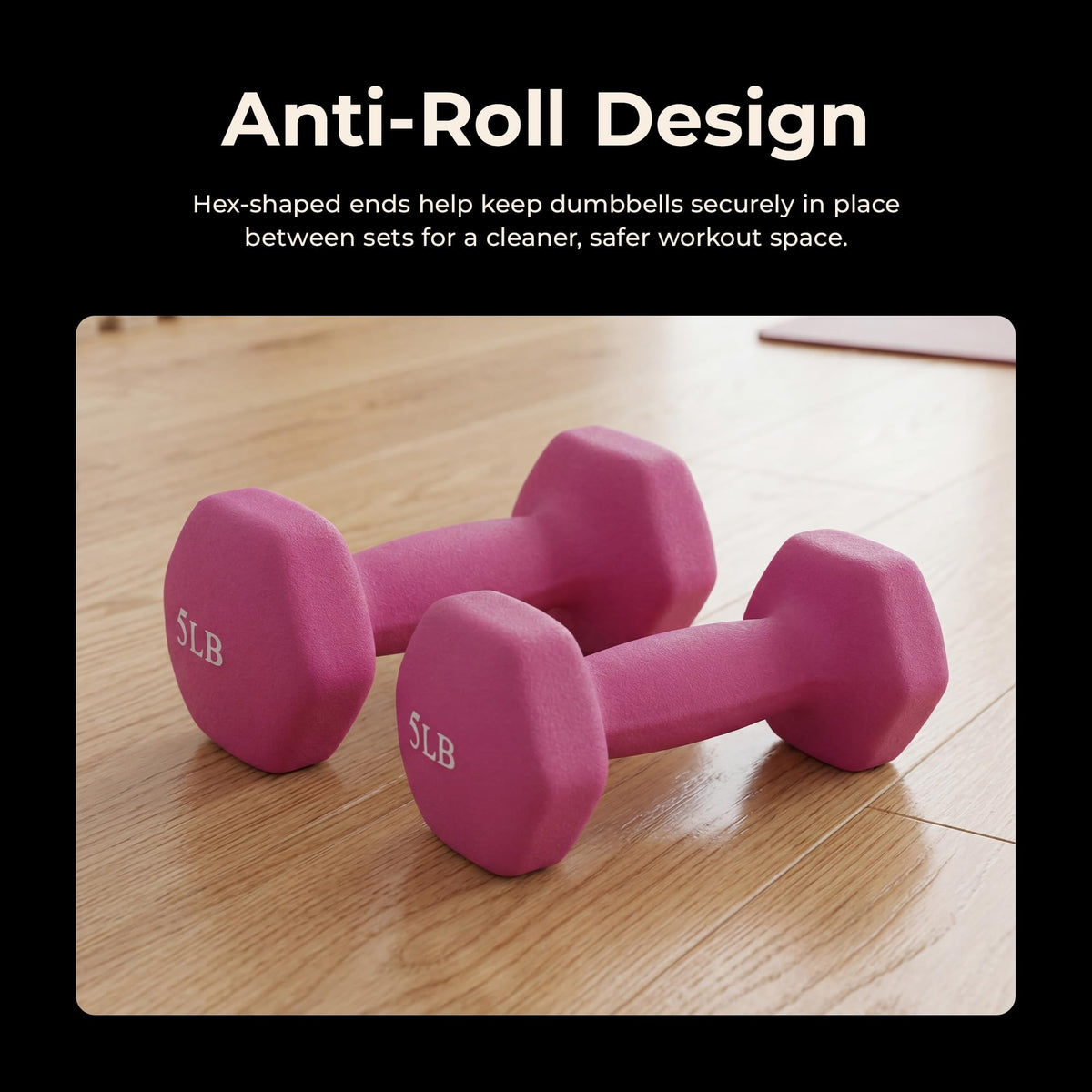 Neoprene Hex Dumbbell 2-10 lb Pair K29718