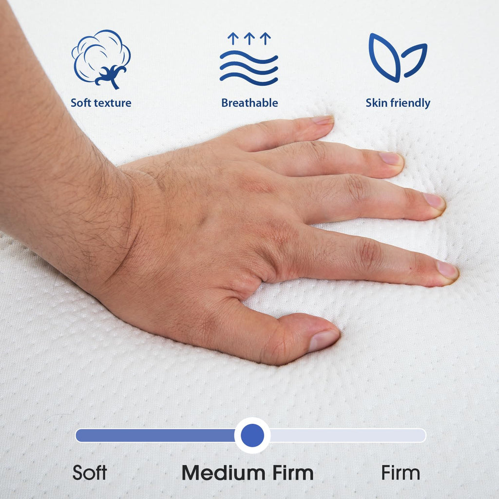 3" Tri Folding Memory Foam Mattress Queen Medium Firm Q6696