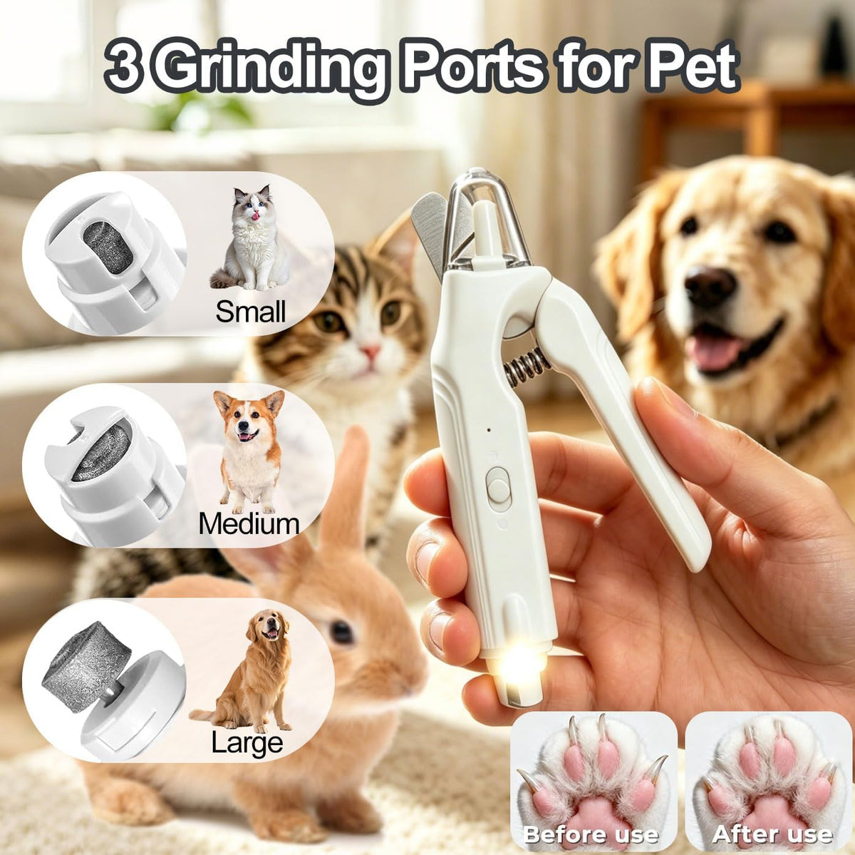 2-in-1 Dog Nail Grinder & Dog Nail Clipper B2475