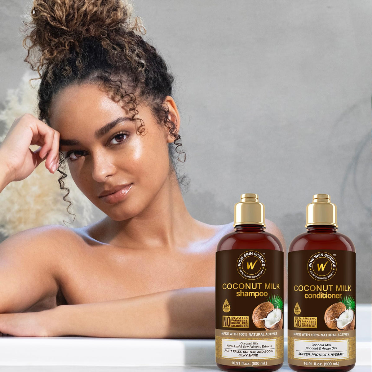 Coconut Milk Shampoo and Conditioner Set Paraben Sulfate Free G69547