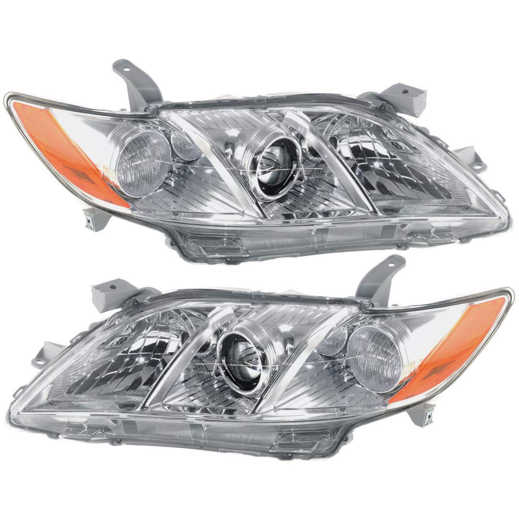 Toyota Camry Headlight Assembly Pair Driver and Passenger Side I7911