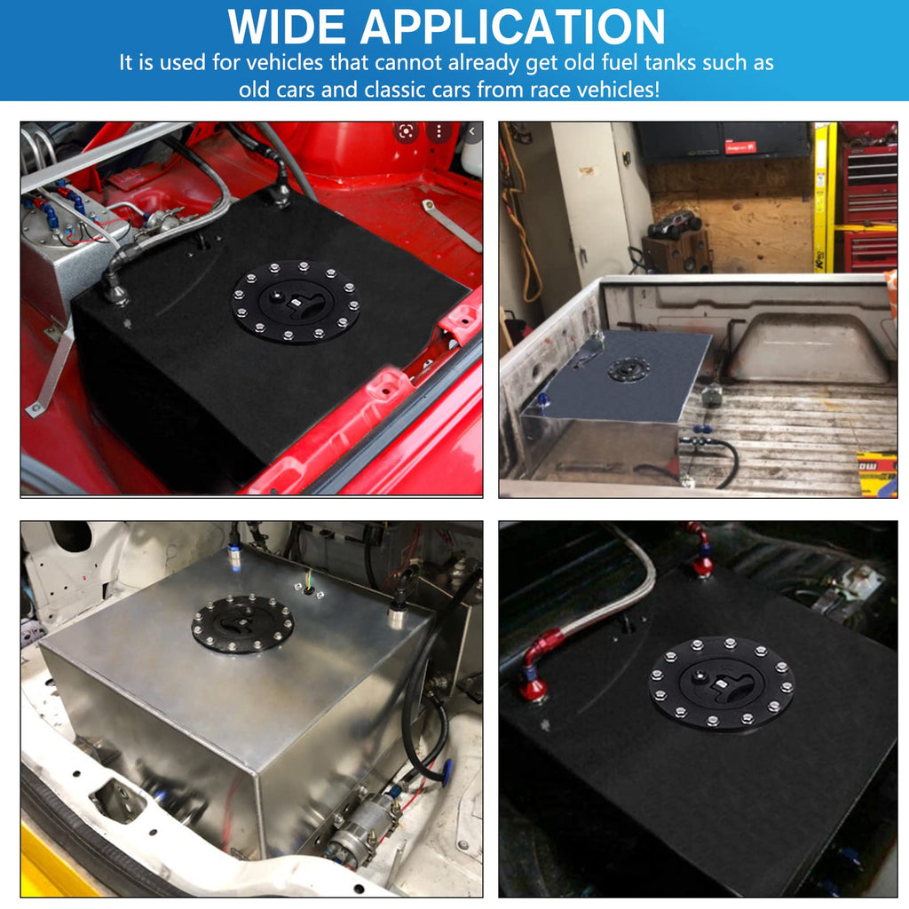 5 Gallon Aluminum Polished Fuel Cell with Cap H336
