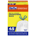 13 Gallon White Unscented Trash Bags 45ct E18263